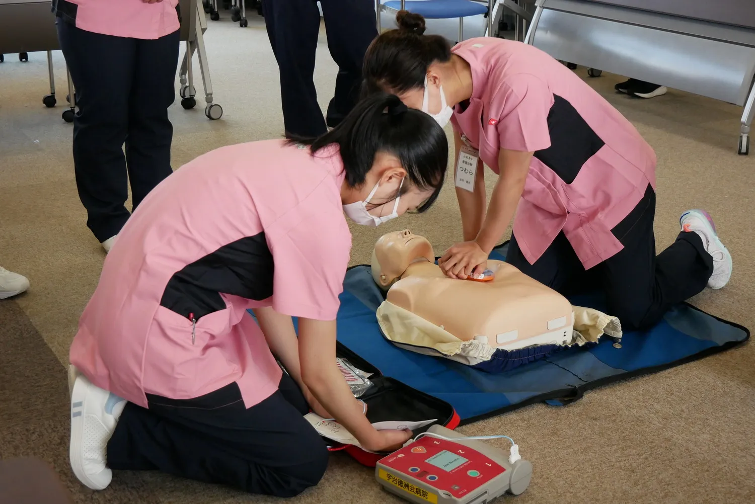 ふれあい看護体験の様子