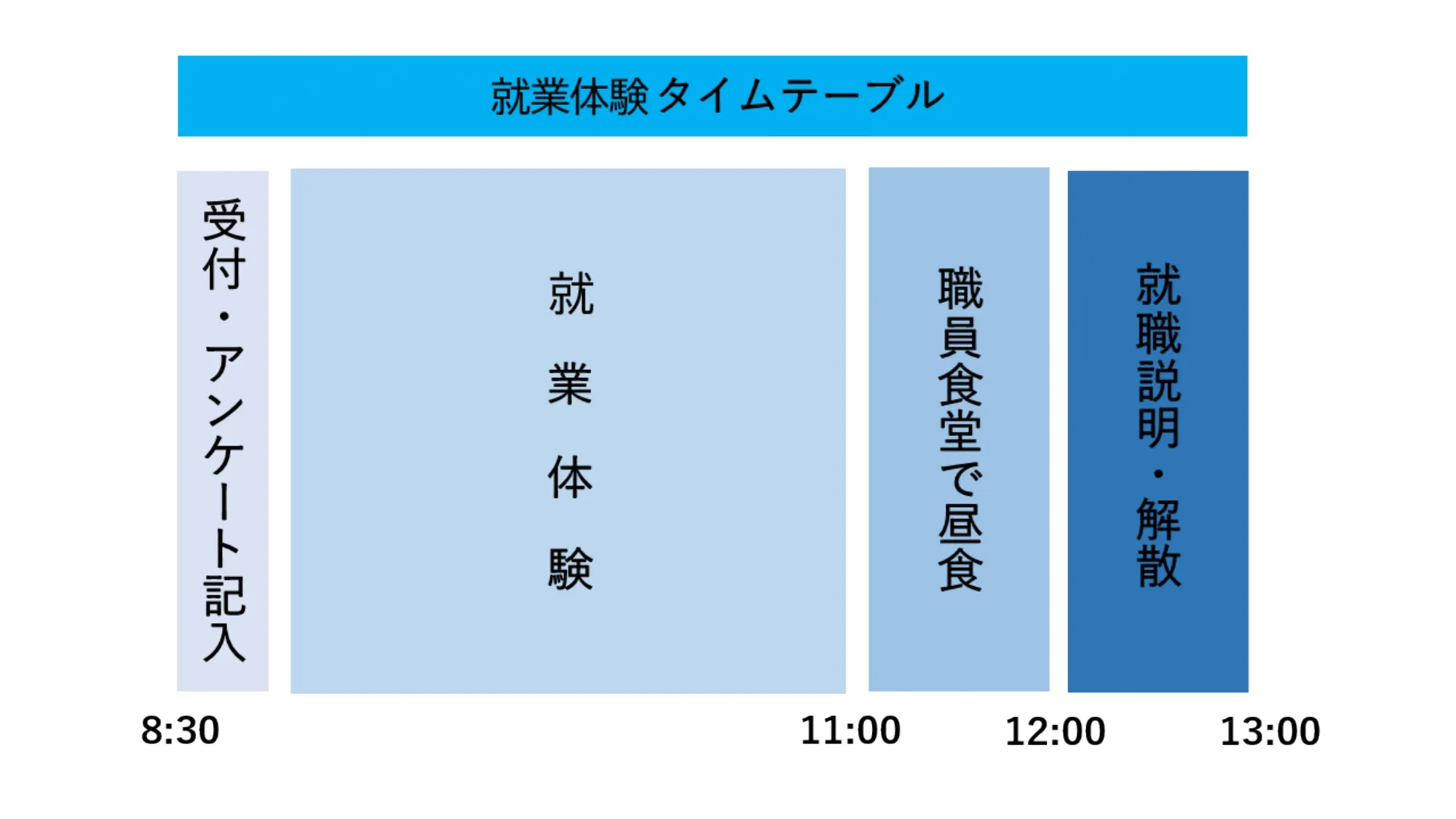 就業体験タイムテーブル