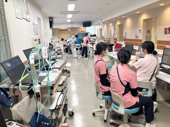 新人ローテーション病棟研修の様子