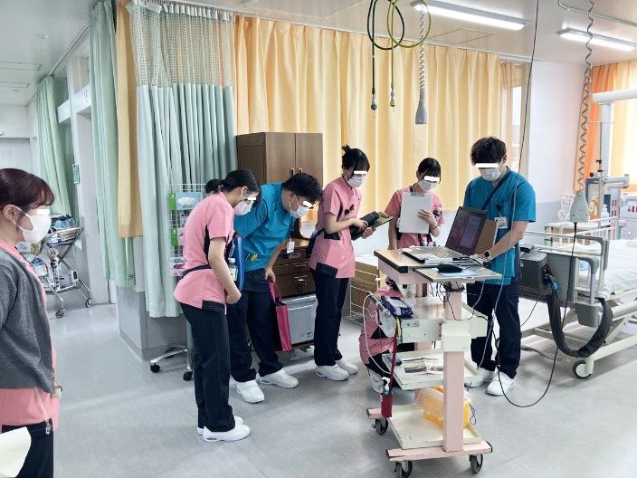 新人ローテーション病棟研修の様子