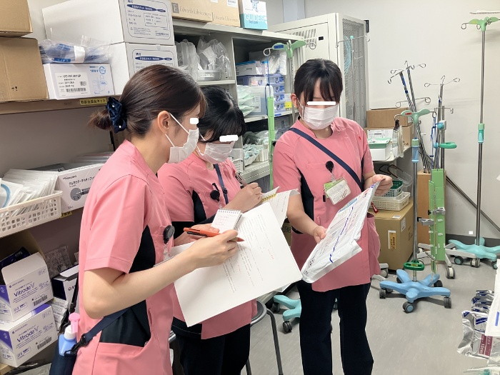 新人ローテーション病棟研修の様子